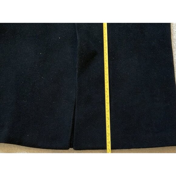 Wool Blend long overcoat Black mens Large? Pockets Lined Short Tailor Made in US - Picture 9 of 16